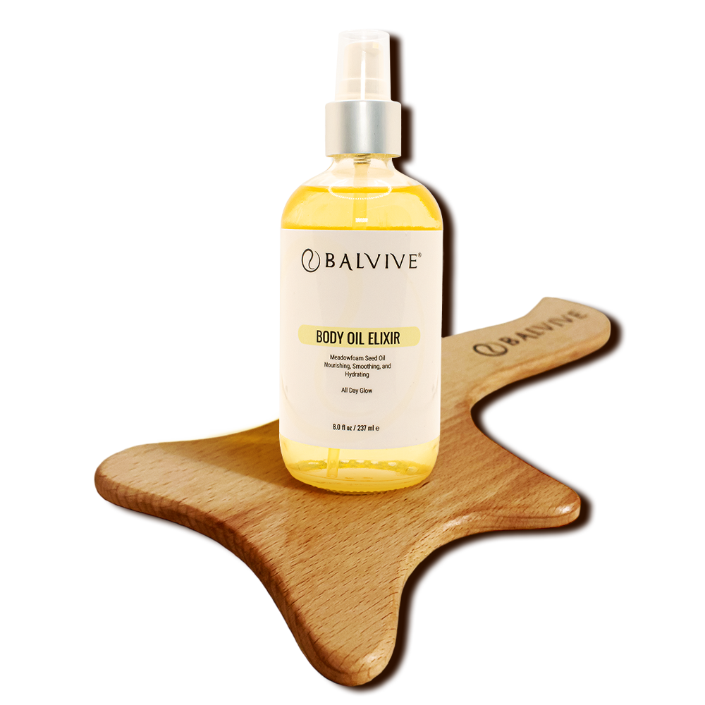 BODY OIL ELIXIR AND LYMPHATIC DRAINAGE TOOL BUNDLE