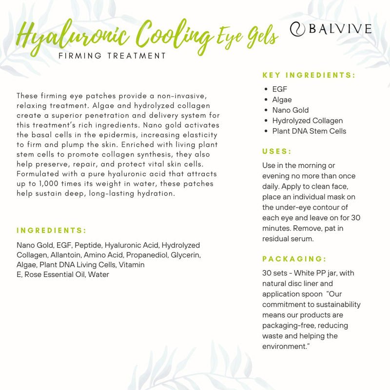 HYALURONIC COOLING EYE GELS